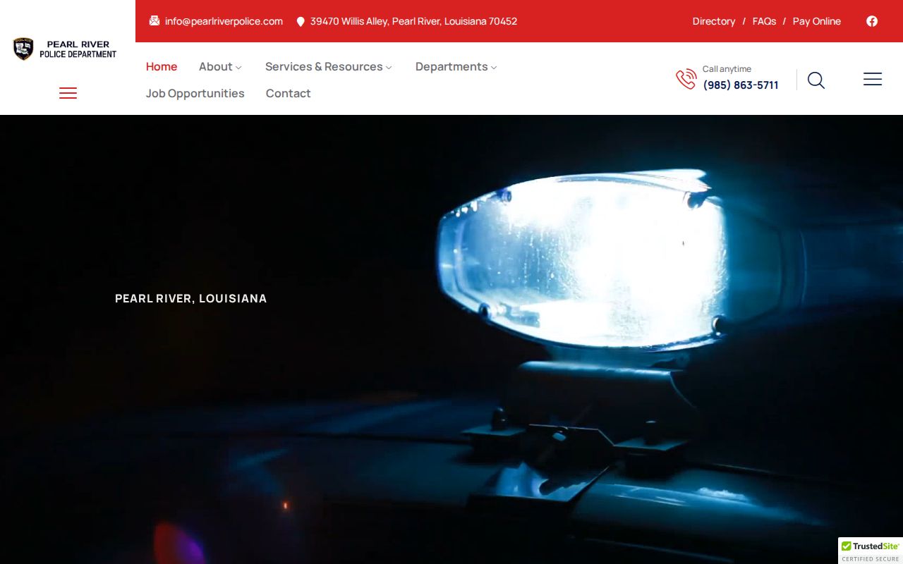 Pearl River warrant records police department records request page